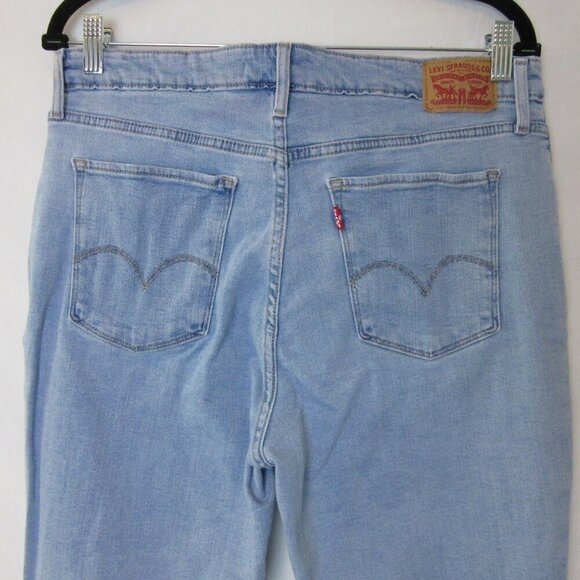 Levi's 721 Jeans High Rise Skinny Light Wash Blue Denim Plus Size Women's 33 - Picture 5 of 6
